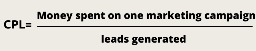 สูตรต้นทุนต่อโอกาสในการขาย