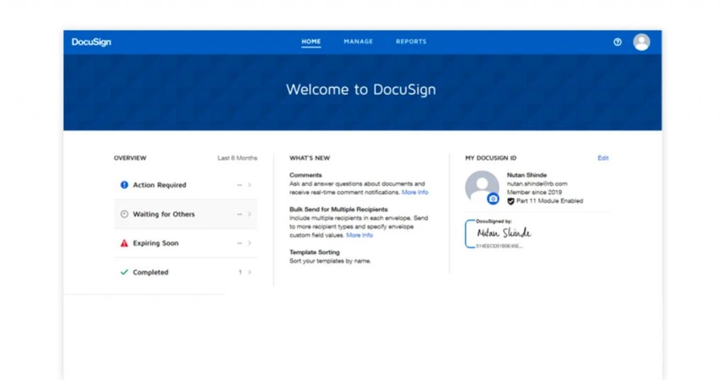 Oprogramowanie do podpisywania dokumentów DocuSign