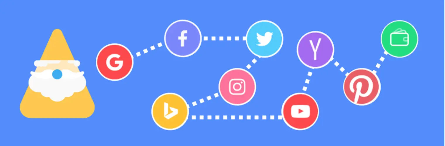 Illustration graphique de marketing multicanal