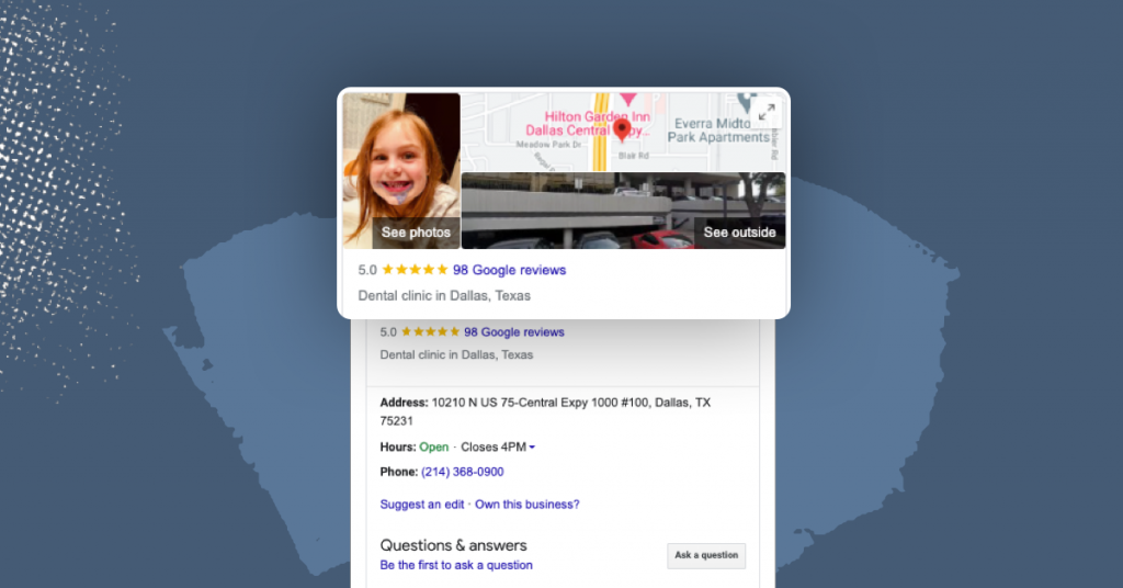 Gambar hasil seo lokal Google