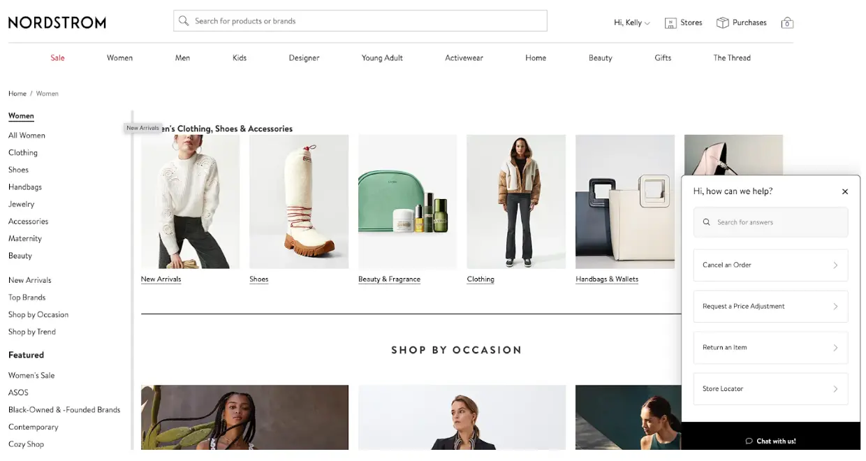 ノードストームの商品ページ