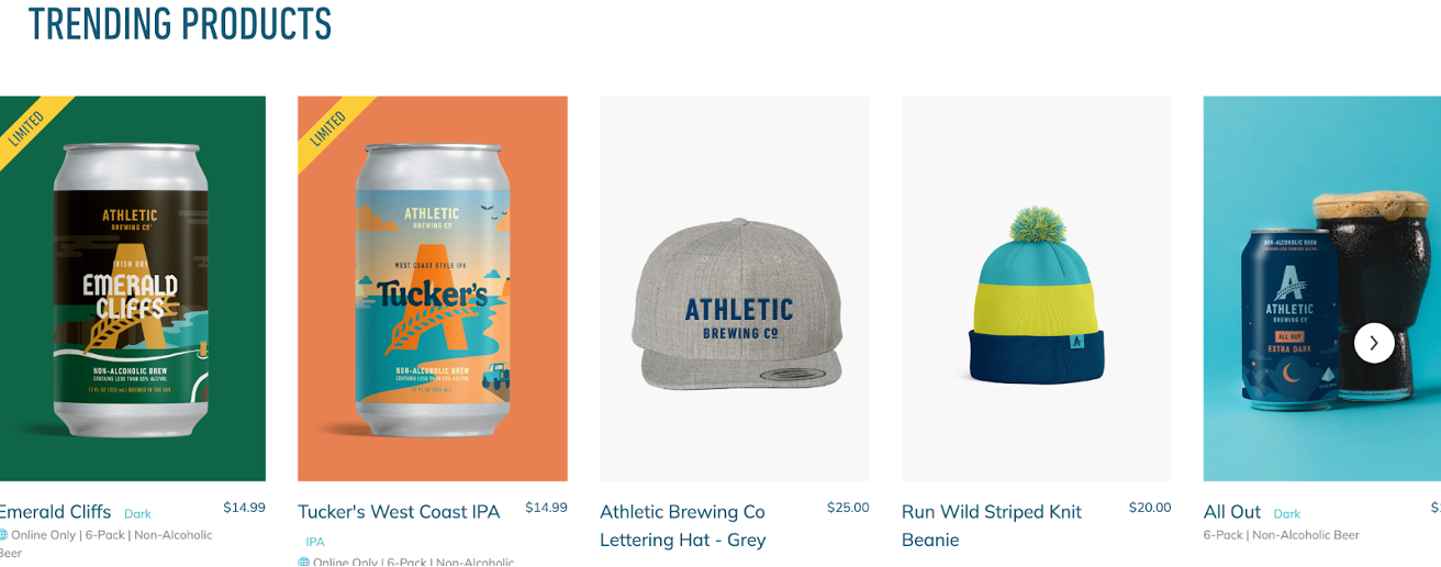 Athletic Brewing Co. 營銷細分:他們如何實現 3 億美元的估值 athletic brewing marketing example 09 - Athletic Brewing Co. Marketing Breakdown: How They Achieved a $300M Valuation