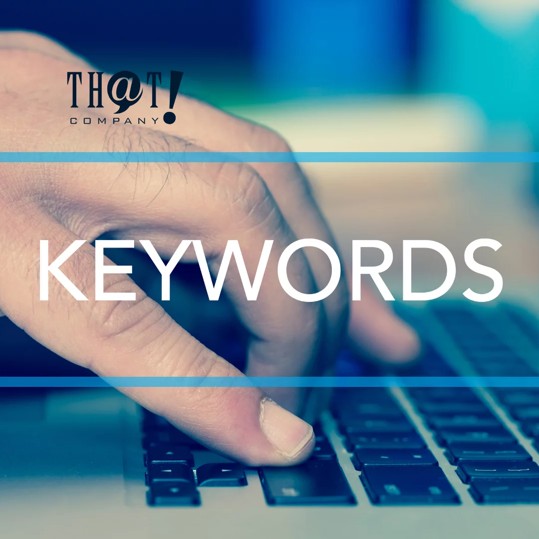 Applying Keywords | A Man Typing On A Keyboard