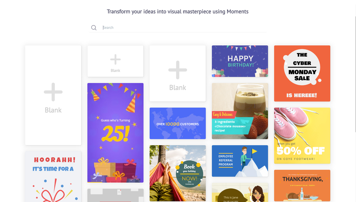 oprogramowanie do prezentacji wideo - szablony animaker