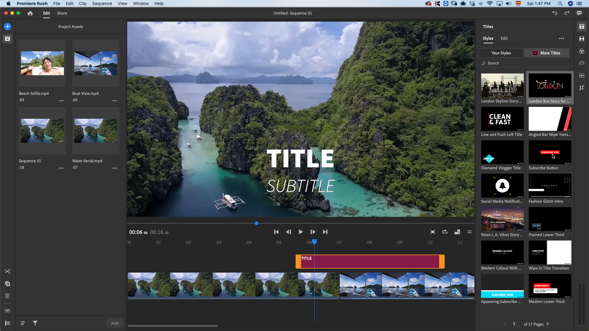 oprogramowanie do prezentacji wideo - premierowy interfejs Rush