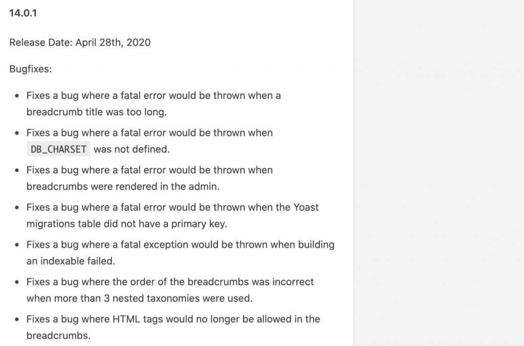 修復了多個致命錯誤錯誤