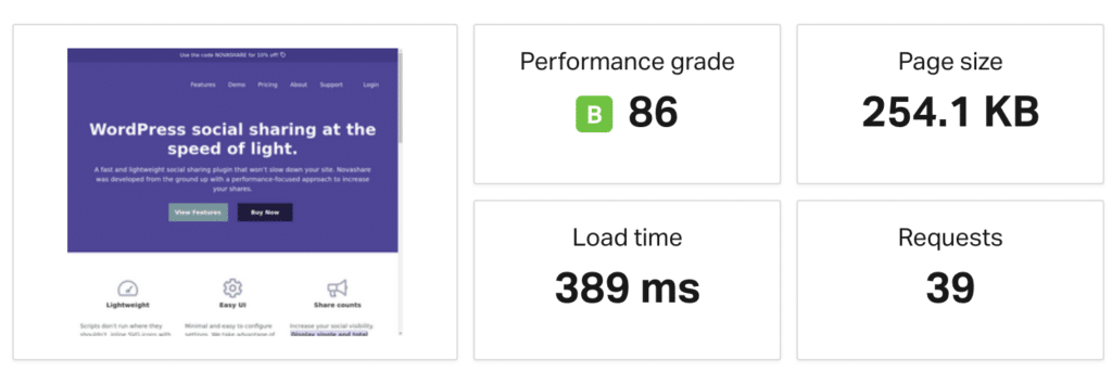 Тест скорости Easy Digital Downloads