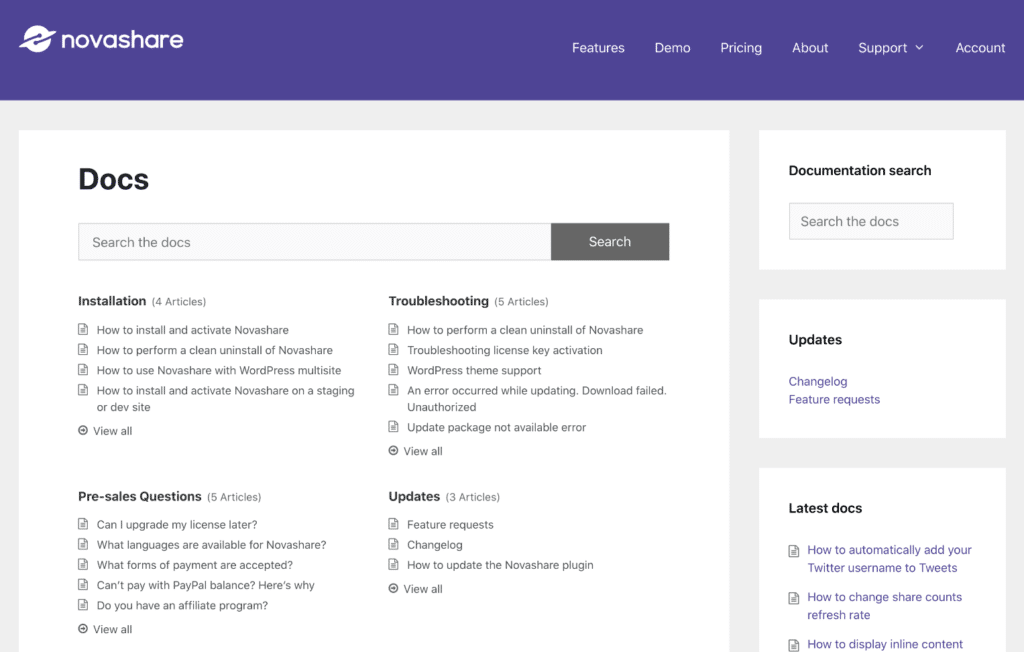 Плагин документации WordPress