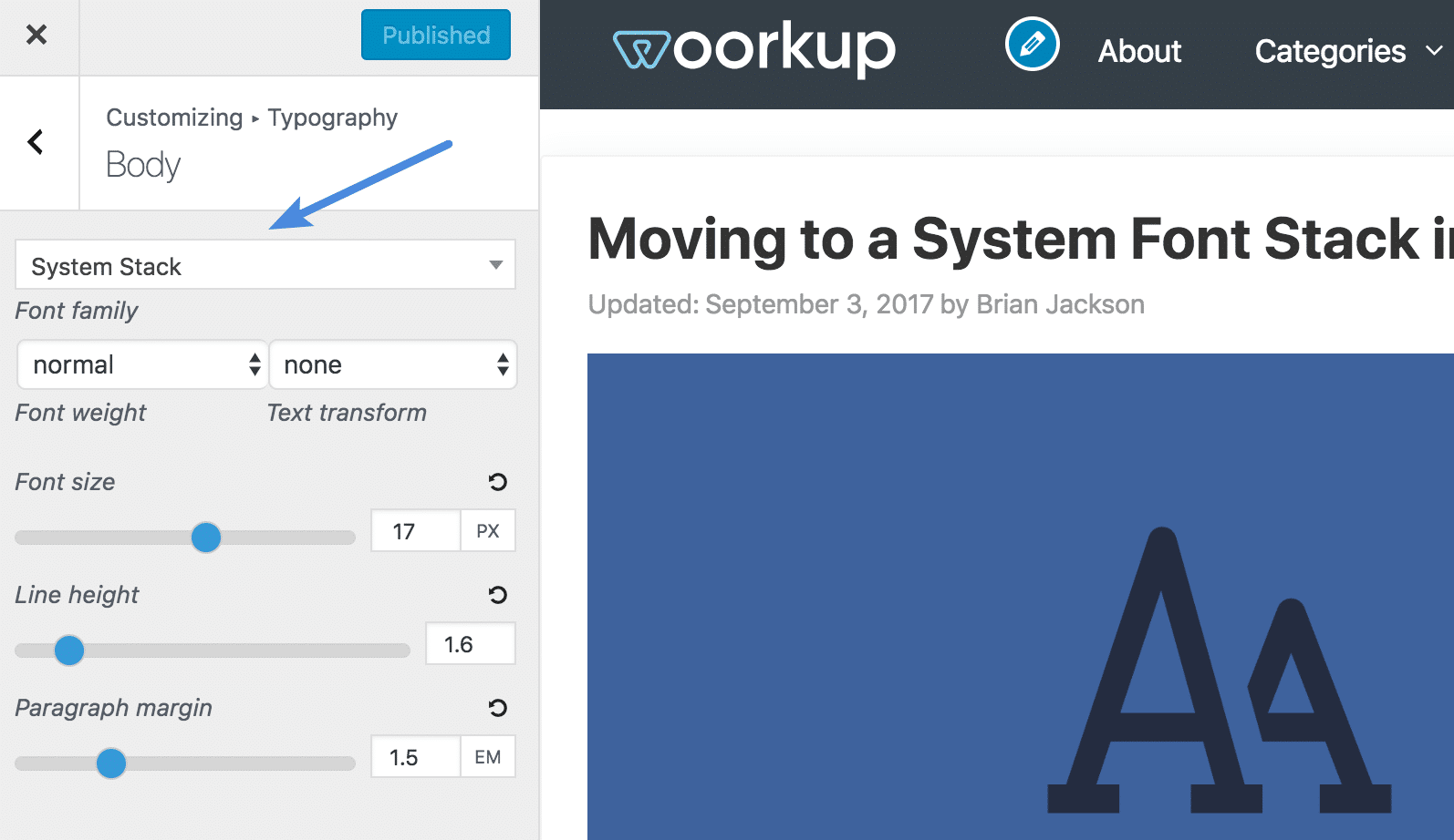 生成 Press 主题系统堆栈