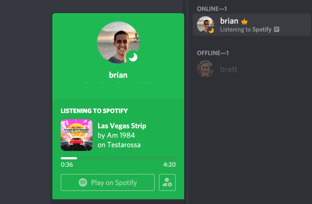 Discord Spotify 集成