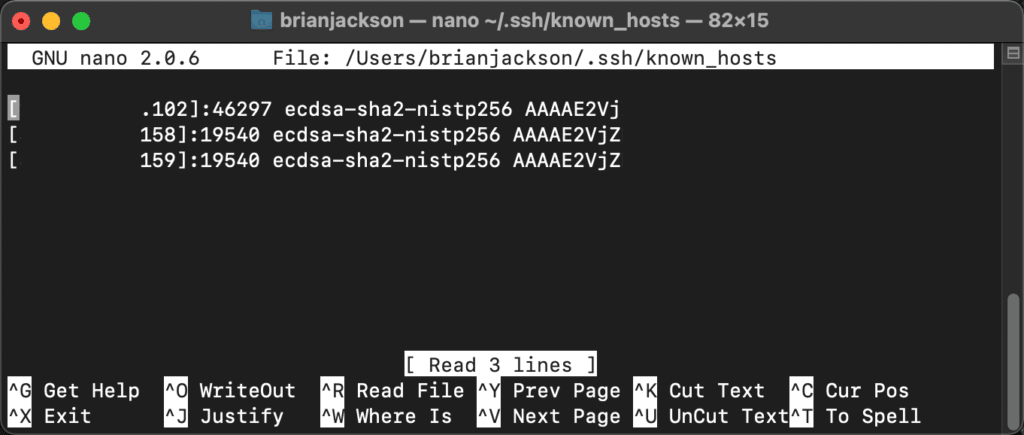 Terminal nano düzenleyicisi