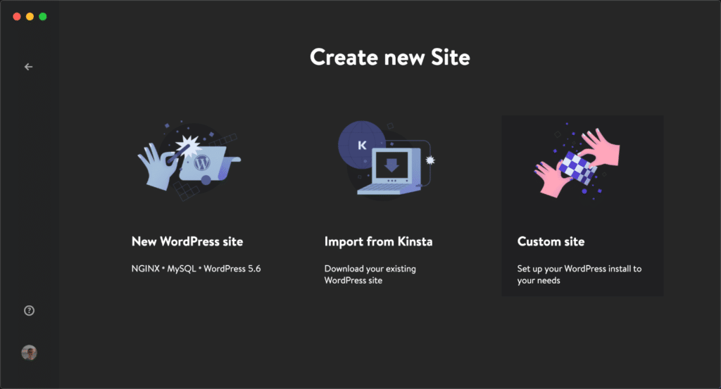 Strona niestandardowa DevKinsta