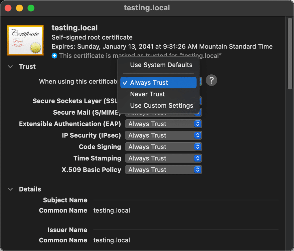 Zawsze ufaj certyfikatowi