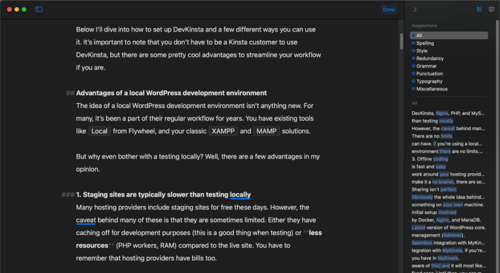 Pemeriksaan ejaan dan tata bahasa Ulysses