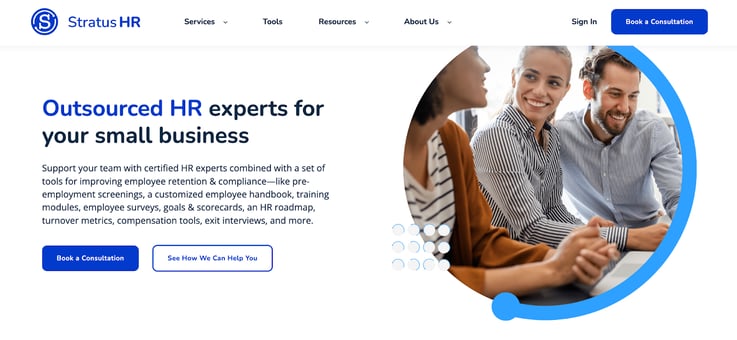 stratus hr b2b-Branding-Strategie-Website-Beispiel