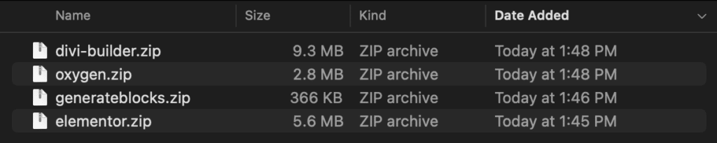 GenerateBlocks contra Elementor, Oxígeno, Divi