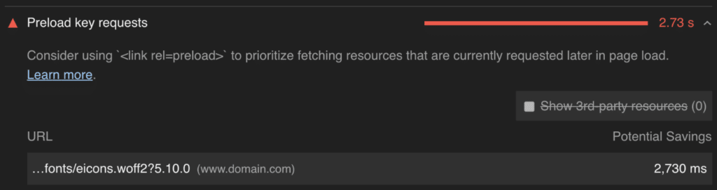 Solicitudes de claves precargadas