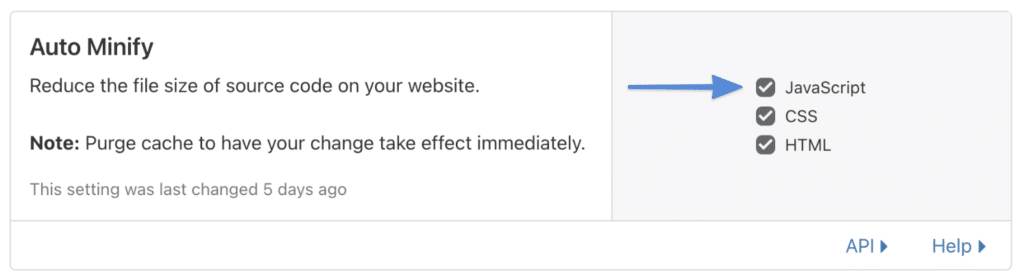 Minificar JavaScript con Cloudflare