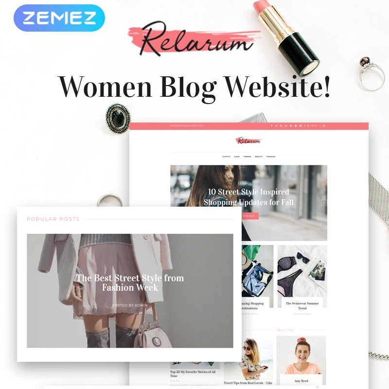 Relarum - Frauenblog Klassisches Mehrzweck-Elementor-WordPress-Theme