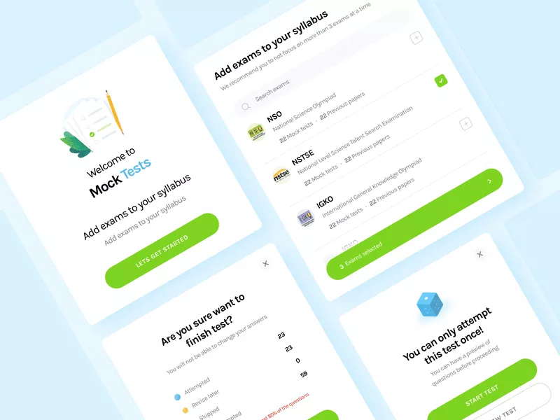 การทดสอบจำลองในแอพโรงเรียน