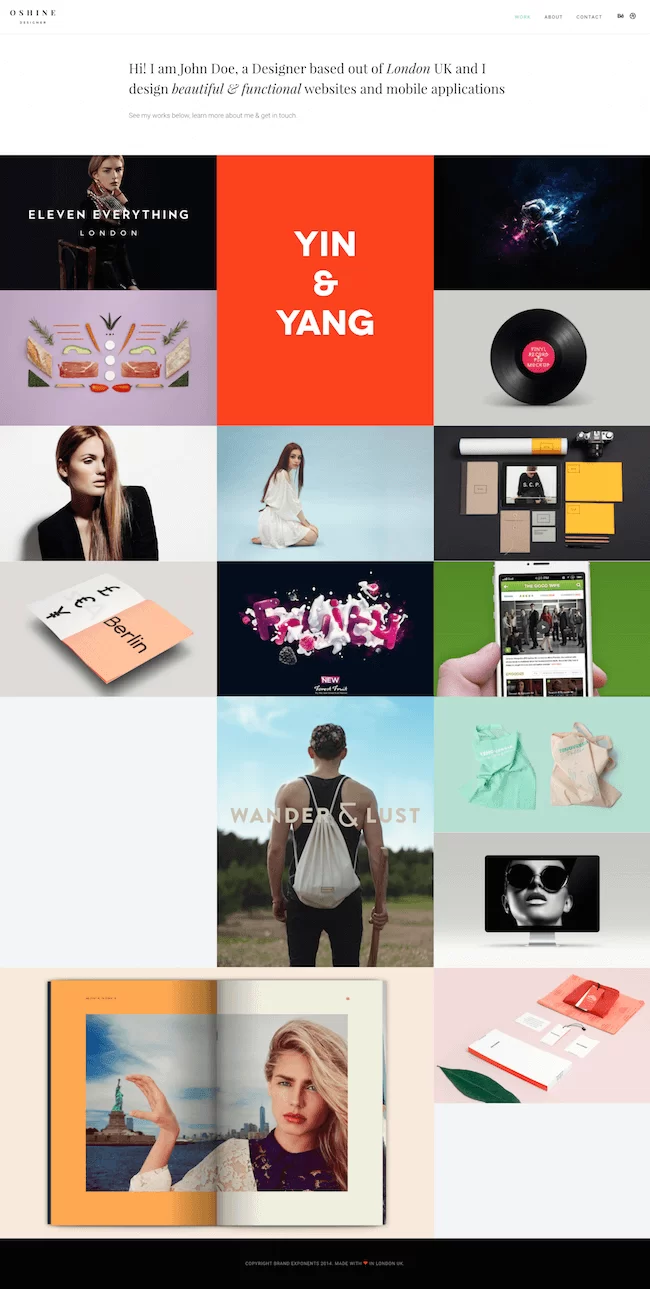 오샤인 워드프레스 테마