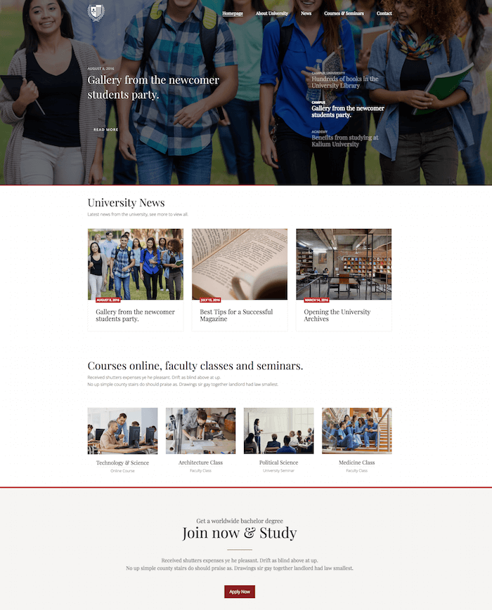 ธีม WordPress ของ Kalium