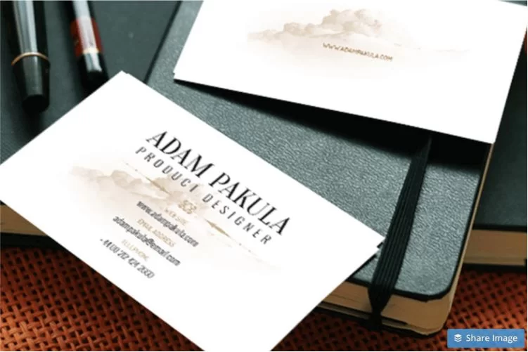 Modelo de cartão de visita por Webvilla