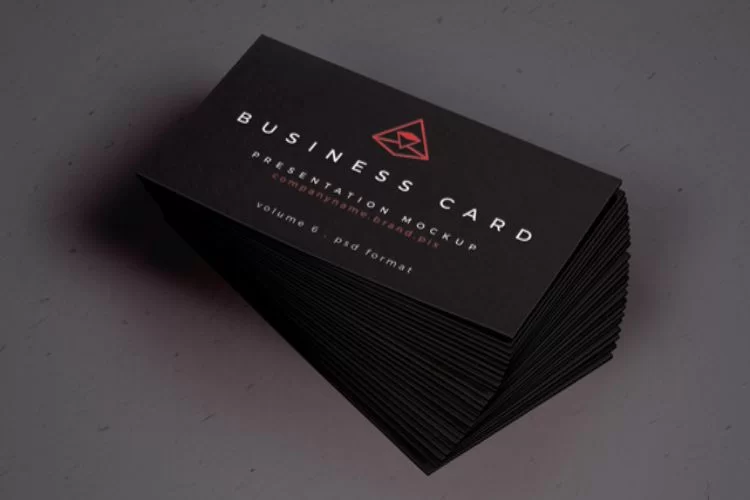 Modelo de cartão de visita em PSD