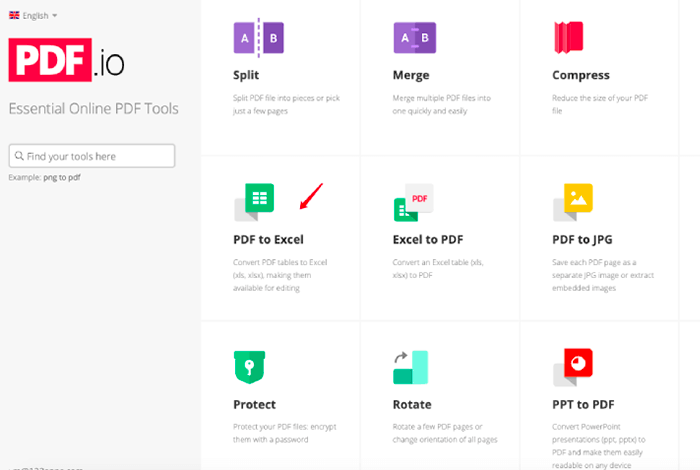 PDF.io لإزالة الحماية بكلمة مرور من ملف pdf