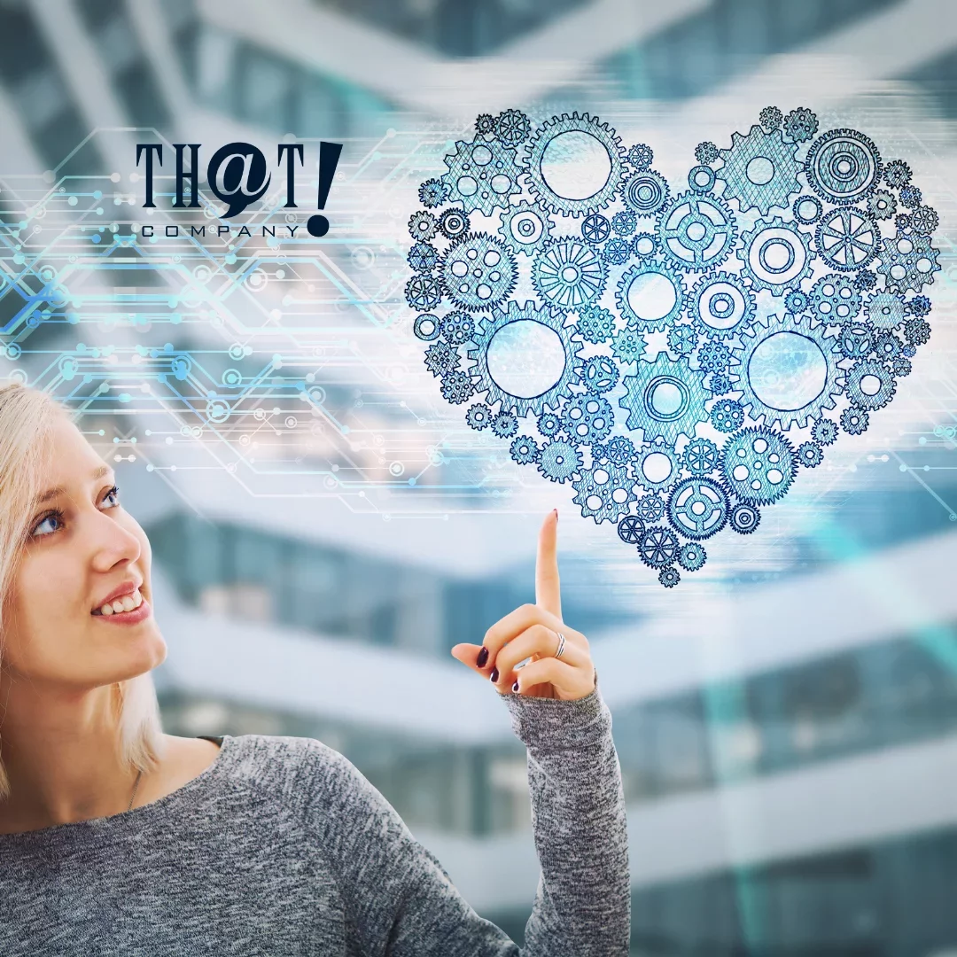 Developing Your Emotional Intelligence | A Woman Pointing To A Heart Shape Gear