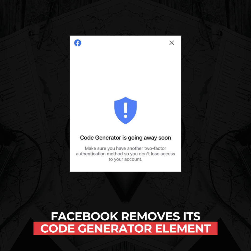 facebook-remove-seu-gerador de código