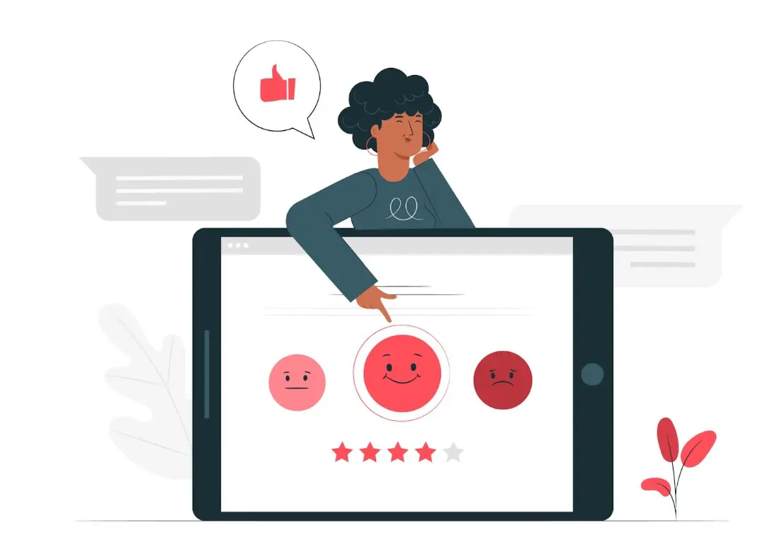 ilustração de feedback