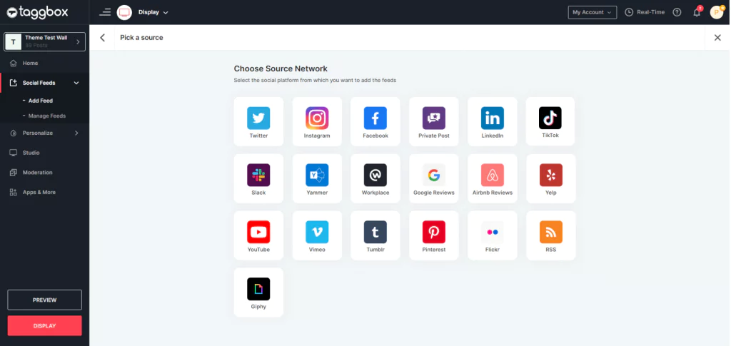 創建 TikTok 提要