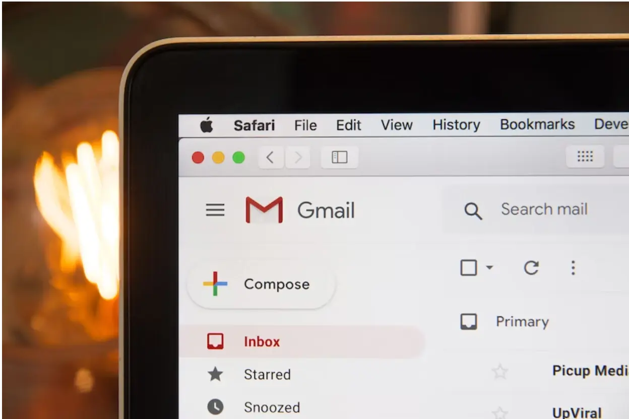 Caixa de entrada do Gmail