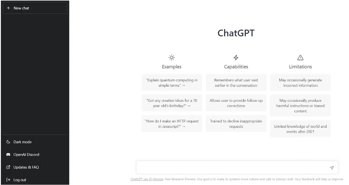 Chat-GPT-Homepage