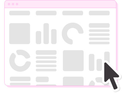 Illustrazione carina di una piattaforma di marketing