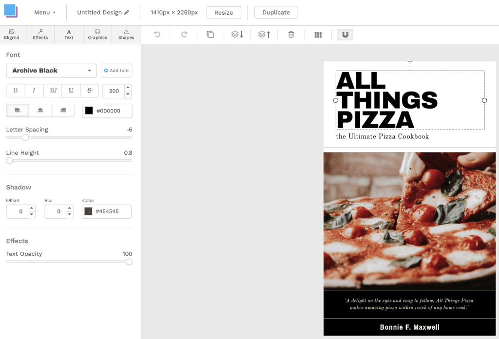 editor gráfico snappa