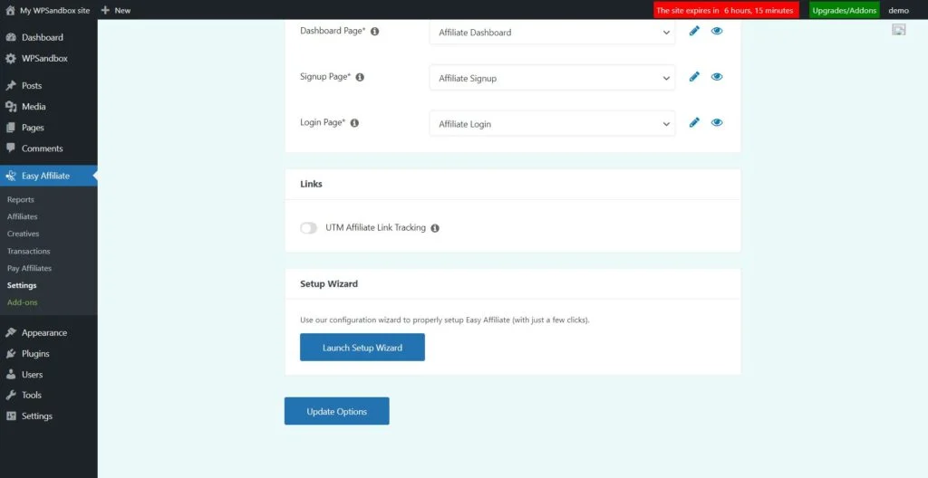 ss2.1 |簡単アフィリエイト Launching Easy Affiliate setup wizard