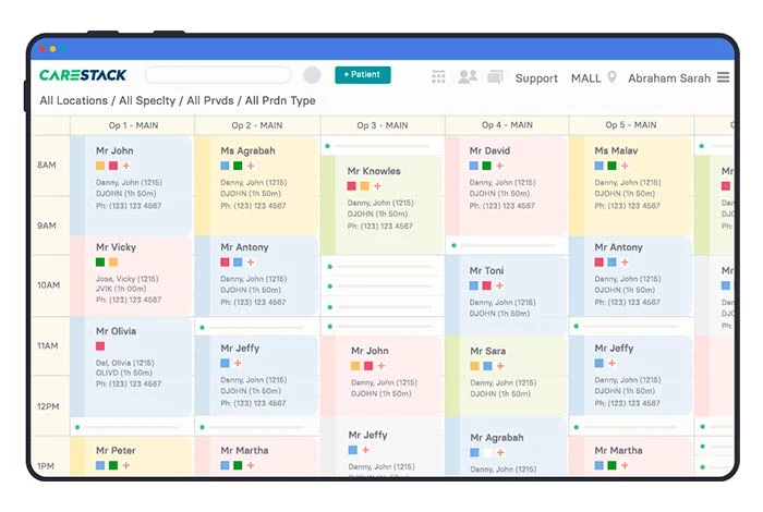 برنامج CareStack للأسنان