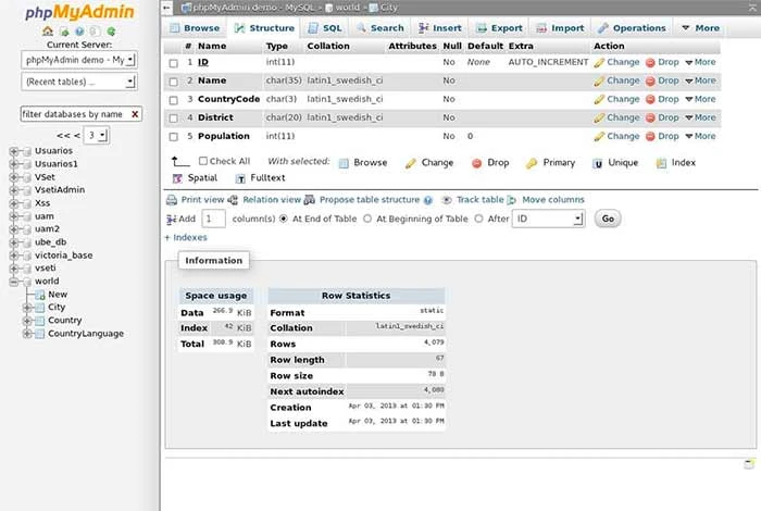 logiciel sql gratuit phpmyadmin