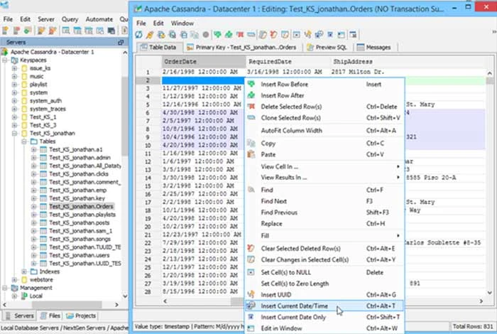 Apache Cassandre SQL