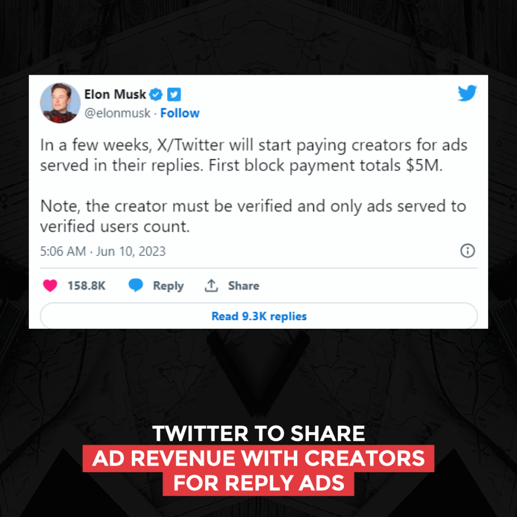 ايرادات الإعلانات مع المبدعين مقابل إعلانات الرد