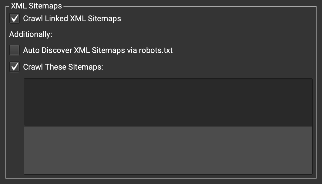 configurazione di scansione della rana urlante per le mappe dei siti