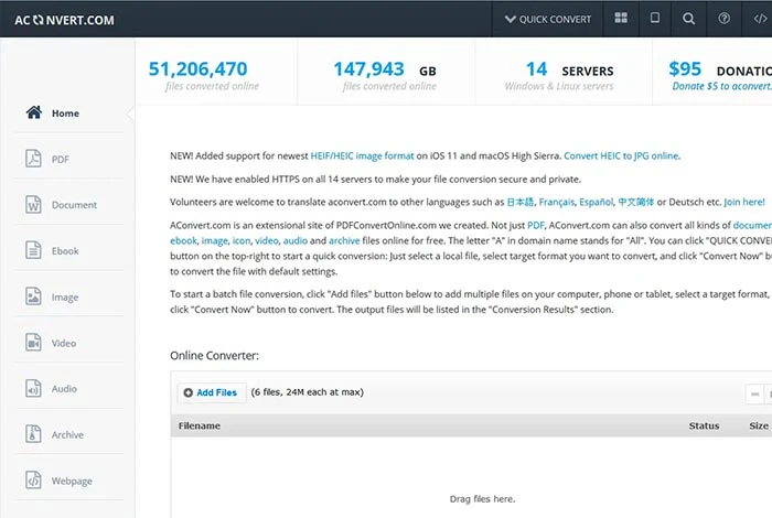 Aconvert.com convertidor de palabra a ppt