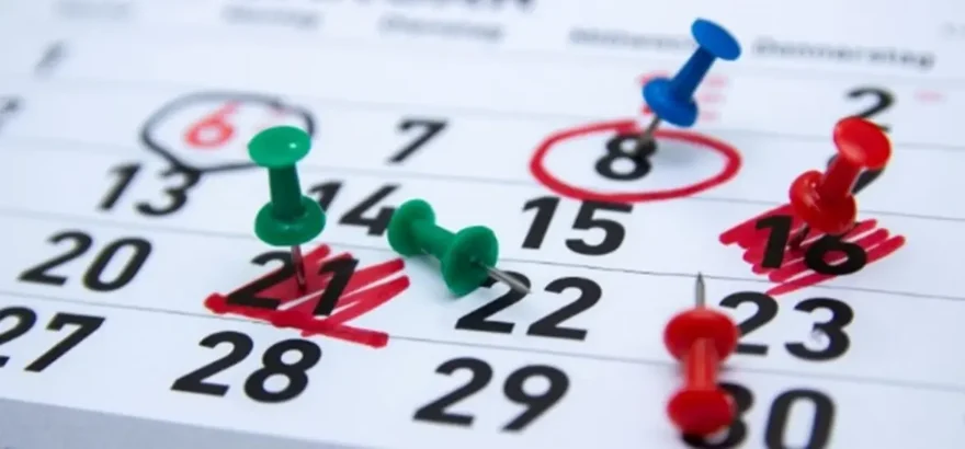 日曆標記定期間隔