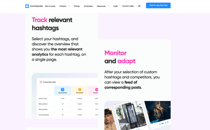 Iconosquare, ein Tool, um Ihren besten Hashtag zu finden