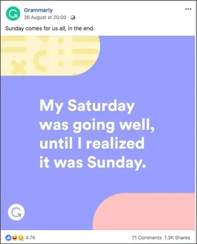 スクリーンショット-grammarly-facebook-post