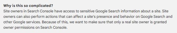 GoogleはGSCへの登録が複雑であることを認めている