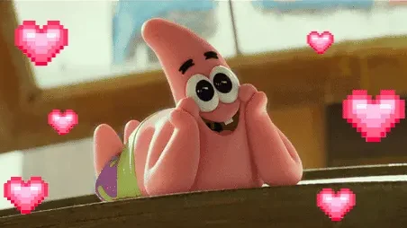 Squidward love gif