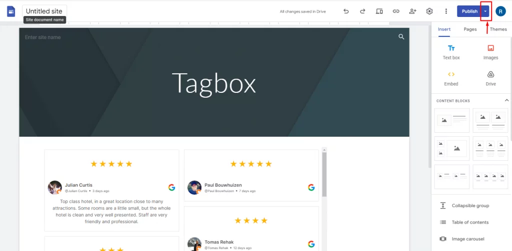 Încorporarea recenziilor Google pe site-urile Google